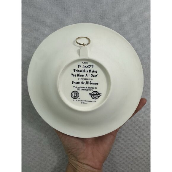 Bradford Exchange Disney 3D Plate "Friendship Makes you Warm All Over"  New - Picture 2 of 3